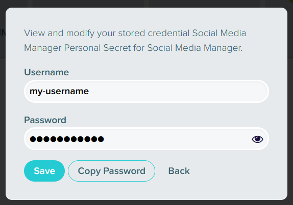Access Personal Password